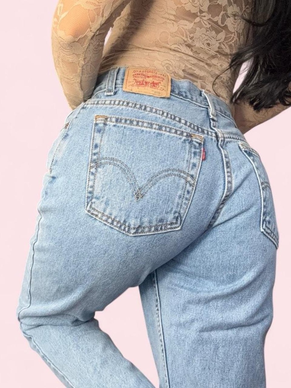 Levi's Light Blue High-Rise Jeans - Classic Back Pocket